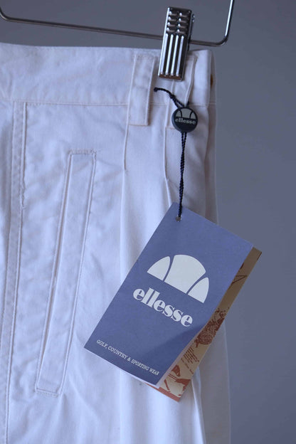 Close shot of the tag from a vintage ELLESSE Men's Bermuda Shorts