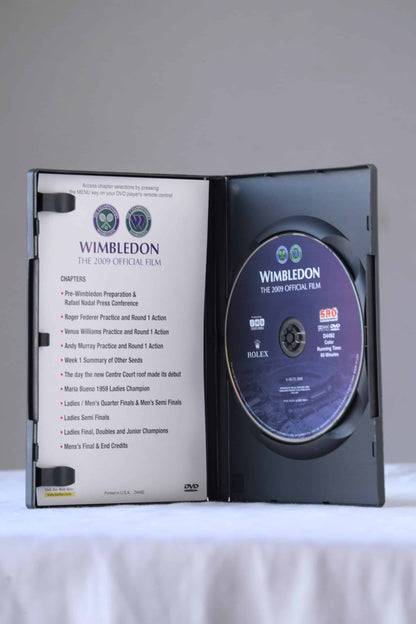 WIMBLEDON The 2009 Official Film DVD open case