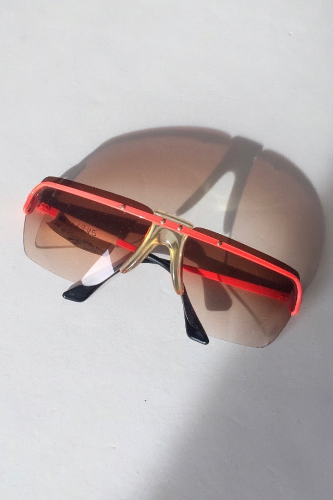 SOLAZUR 70's Wraparound Rectangular Sports Sunglasses