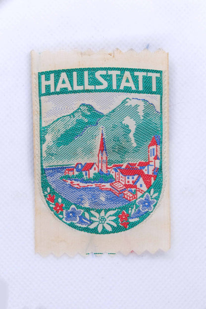Vintage HALLSTATT AUSTRIA Embroidered Ski Patch