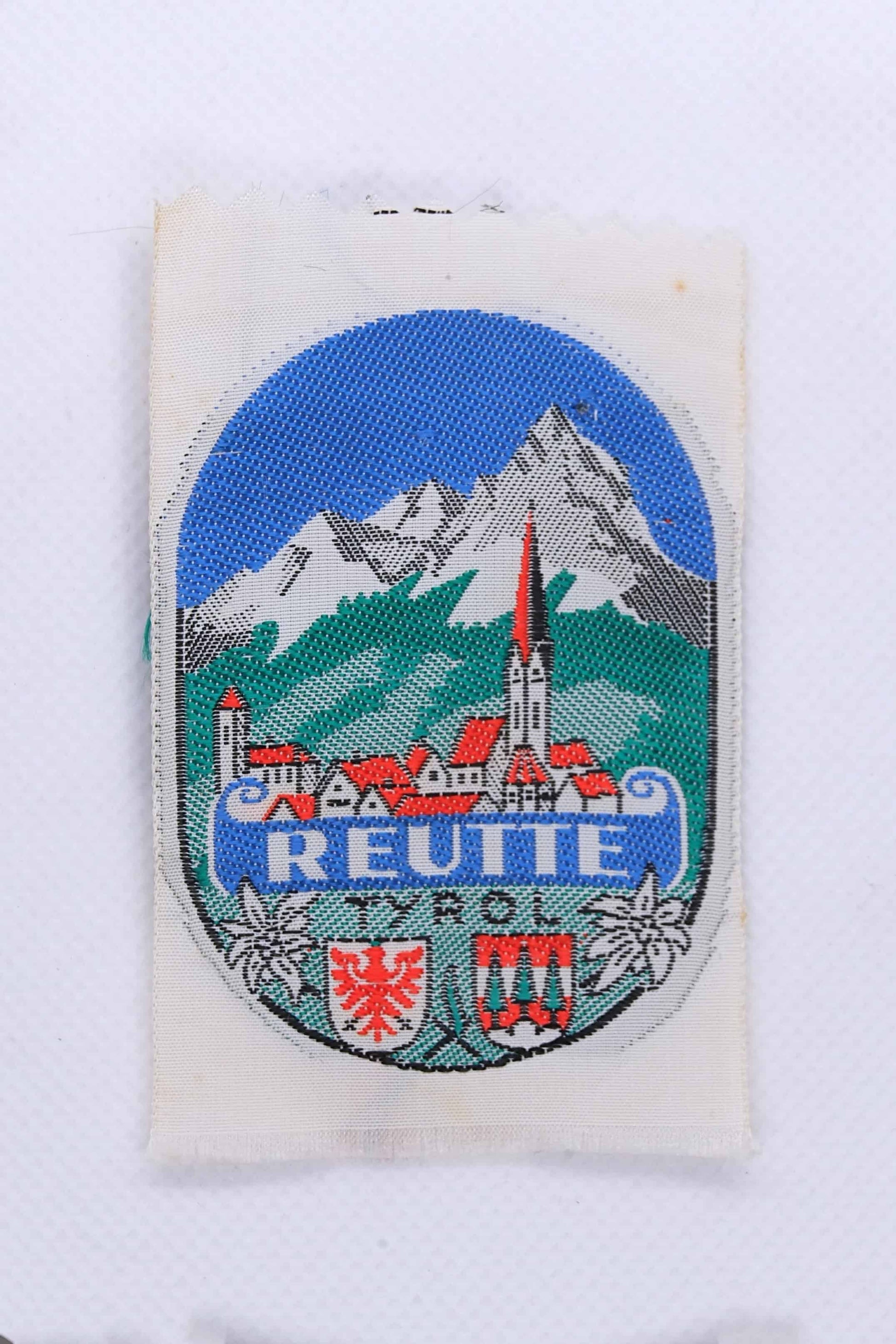 Vintage REUTTE AUSTRIA Embroidered Ski Patch