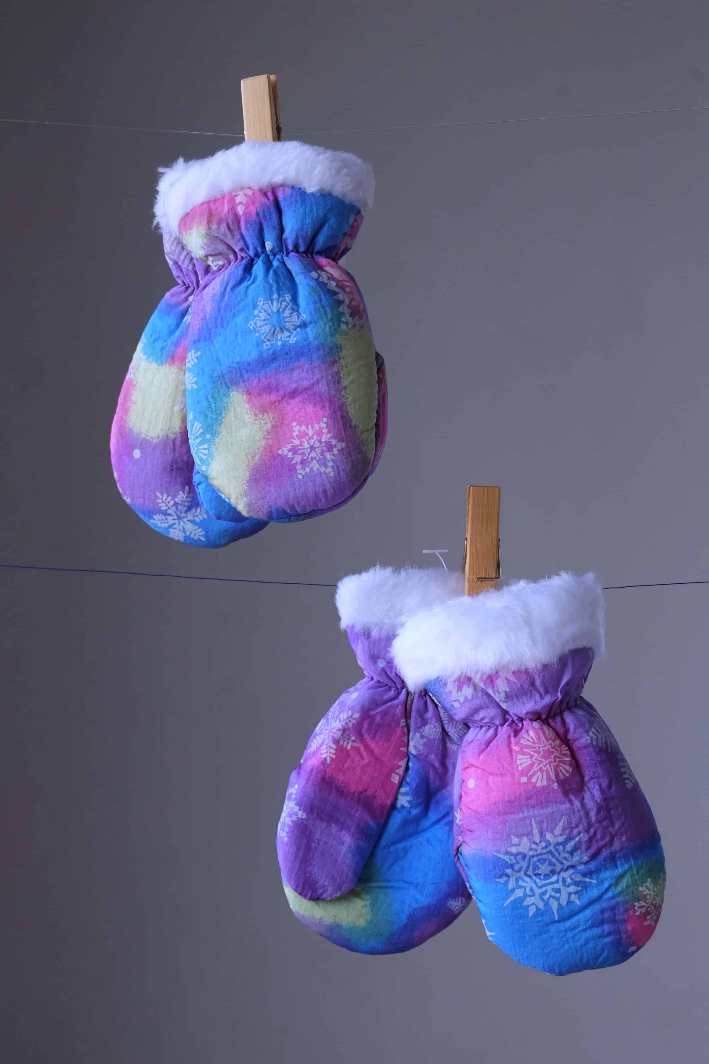 BABY & TODDLER SNOW MITTENS MULTI COLOR SNOW FLAKE 2