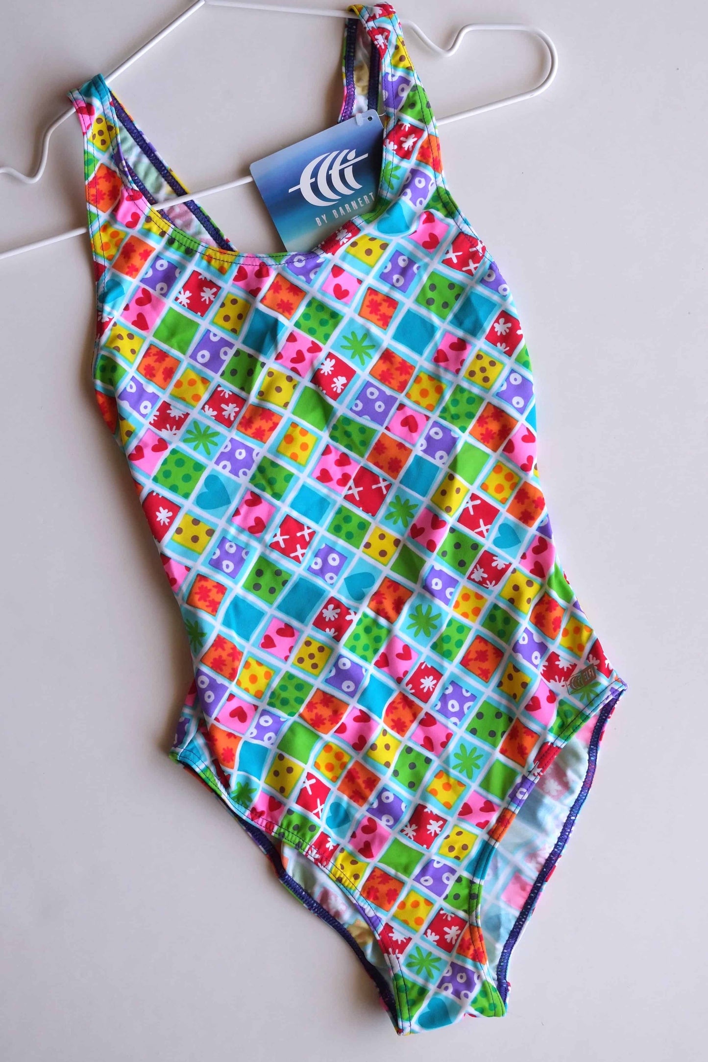 BARNERT 90's Neon Print Swimsuit