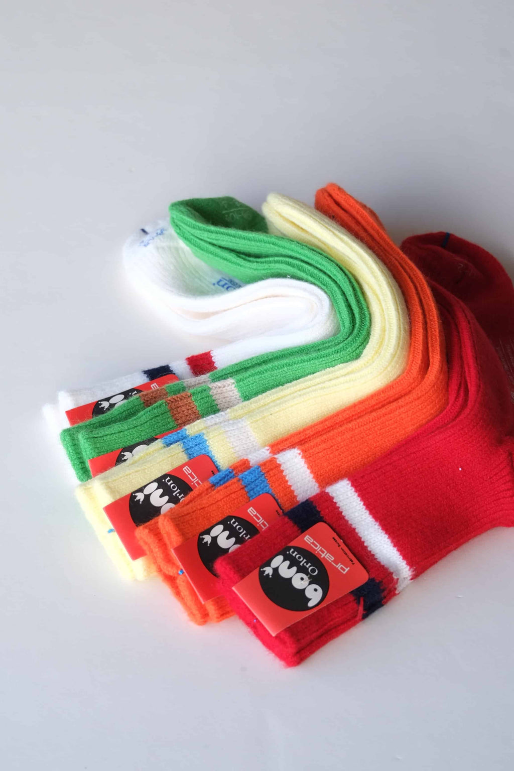 Vintage 70's Ribbed & Striped Wool Socks all colors