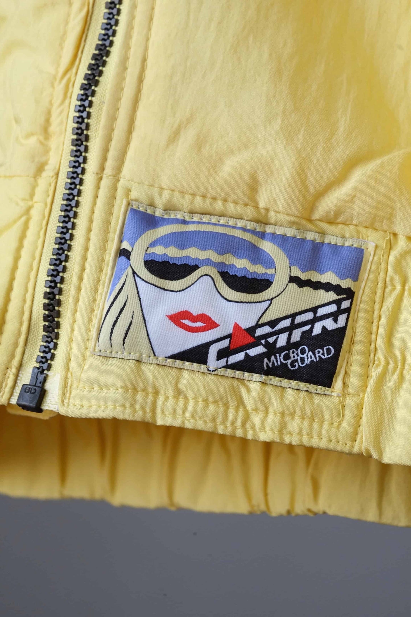 Vintage 90's Neon Ski Jacket detail