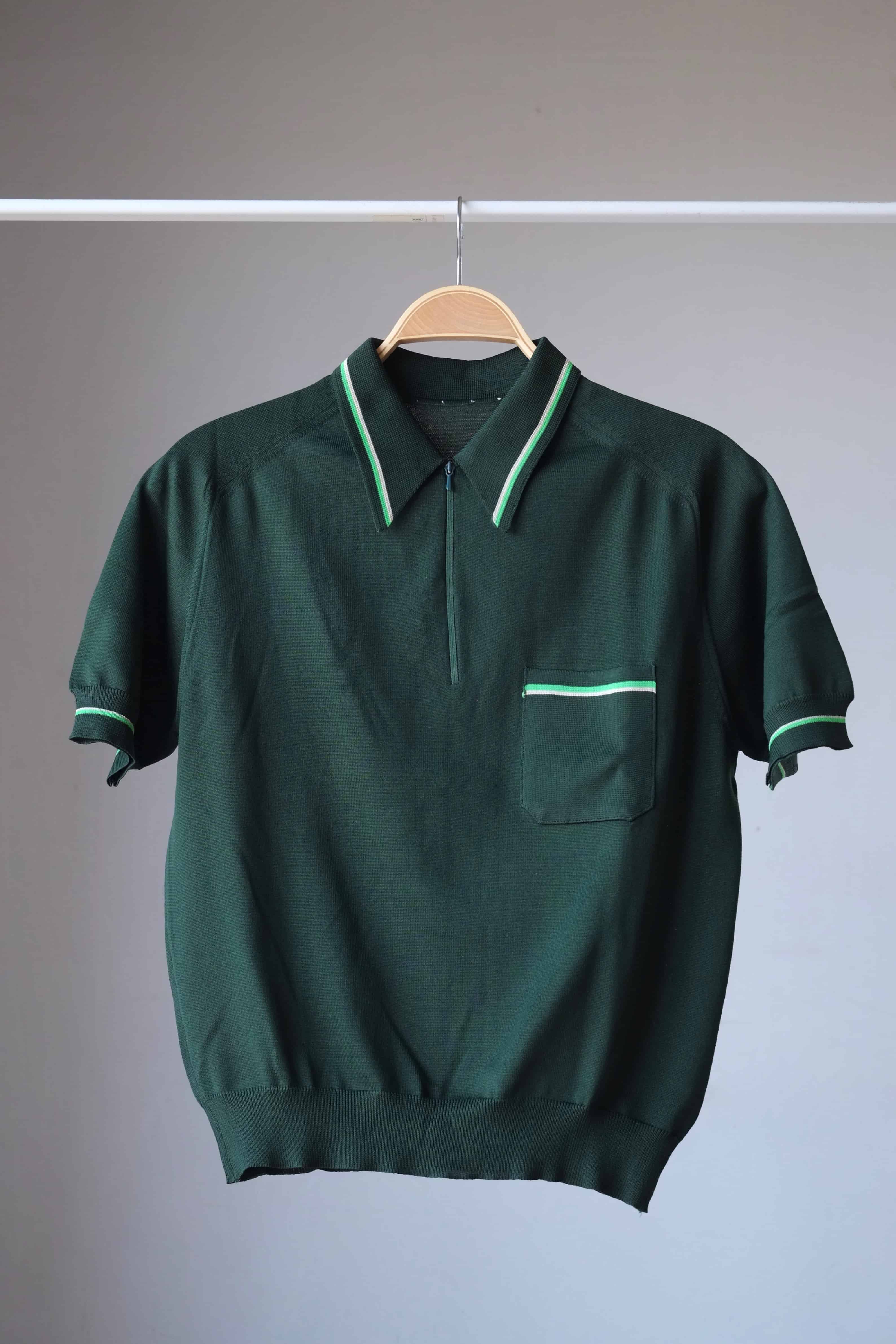 60's Men's Polo Top green