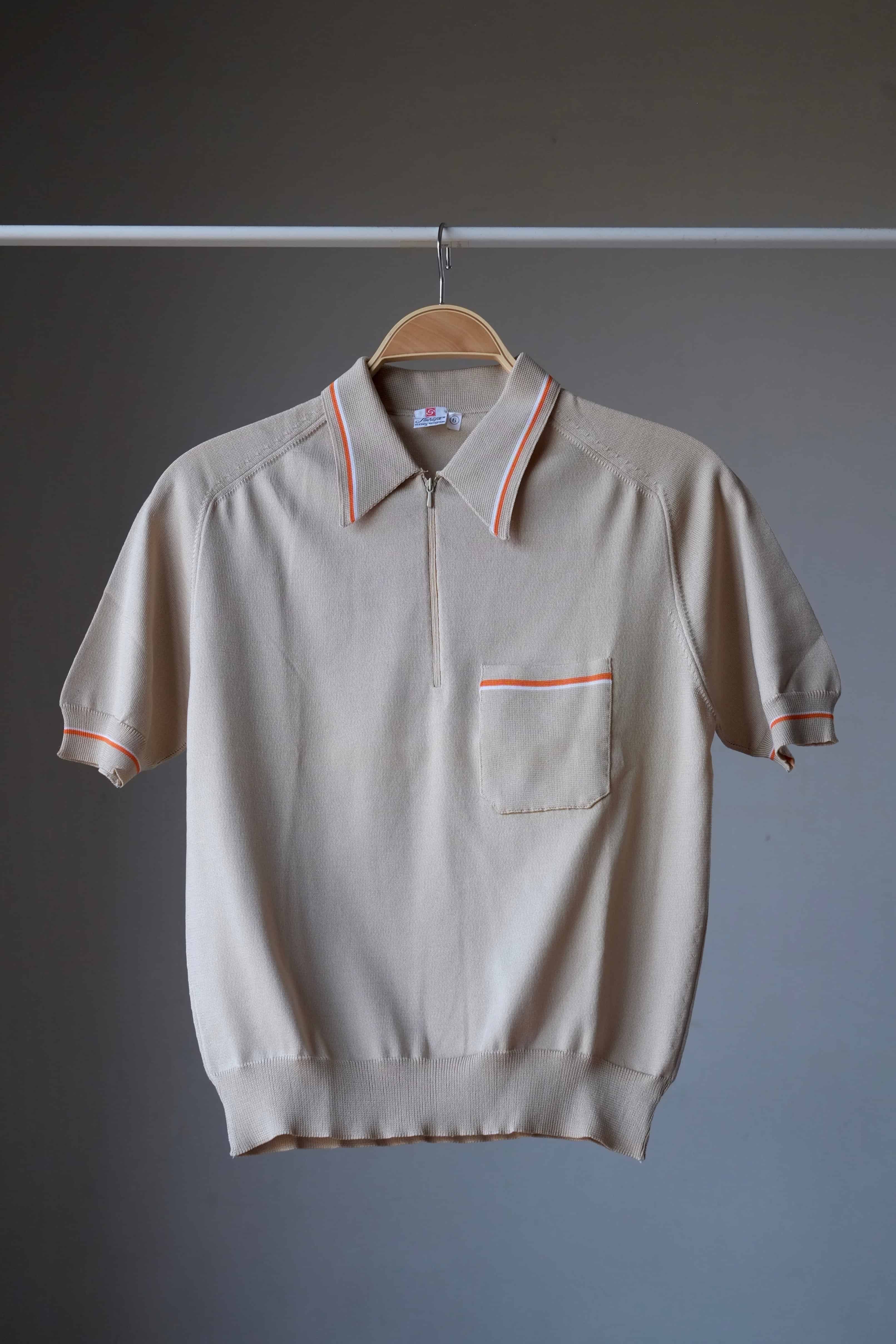 60's Men's Polo Top sesame