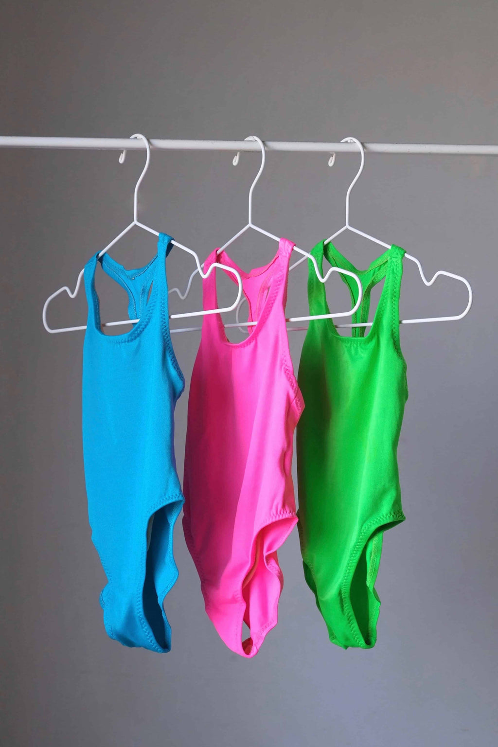 COLE of CALIFORNIA 90's Mini Neon Racer Swimsuit