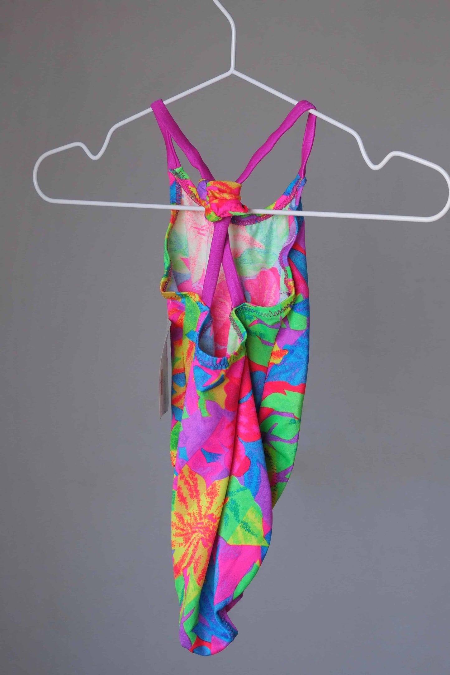 90's Kids Neon Flower One-piece backside