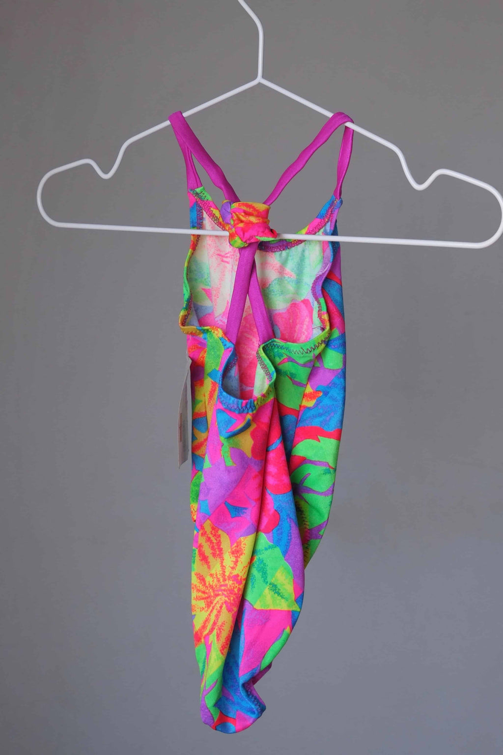 90's Kids Neon Flower One-piece backside