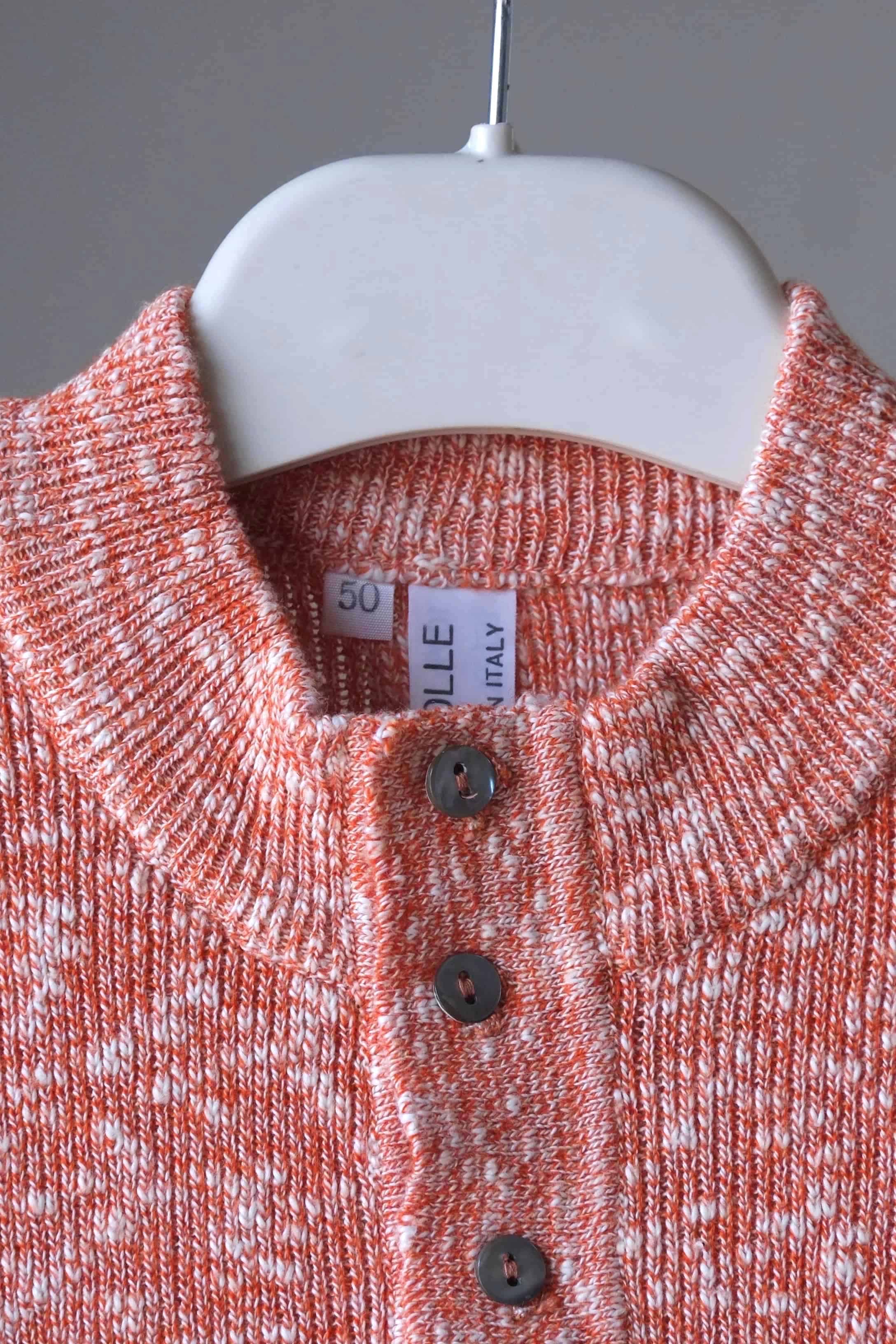 70's Women's Knitted Top close up