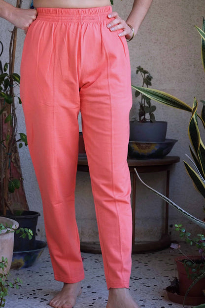90's Women's Sweatpants coral color