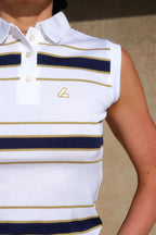 LÖFFLER Denise 80's Sleeveless Polo Shirt