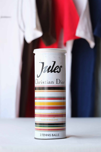 a can of Vintage DIOR Jules 80's Tennis Balls