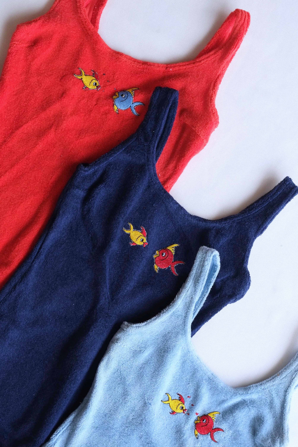 70's Terry Swimsuit for gilrs close up