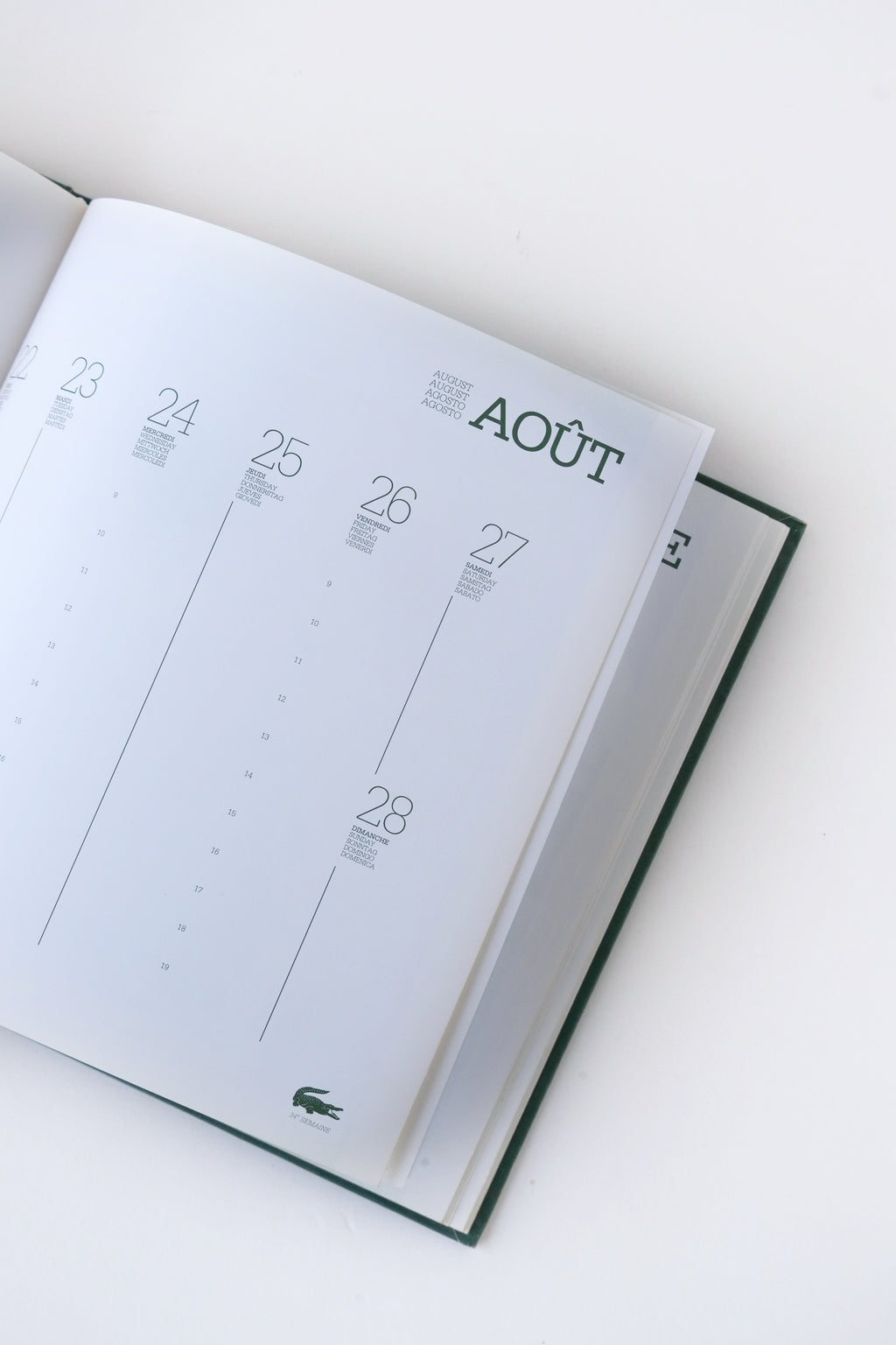 LACOSTE 50th Anniversay 1983 Agenda