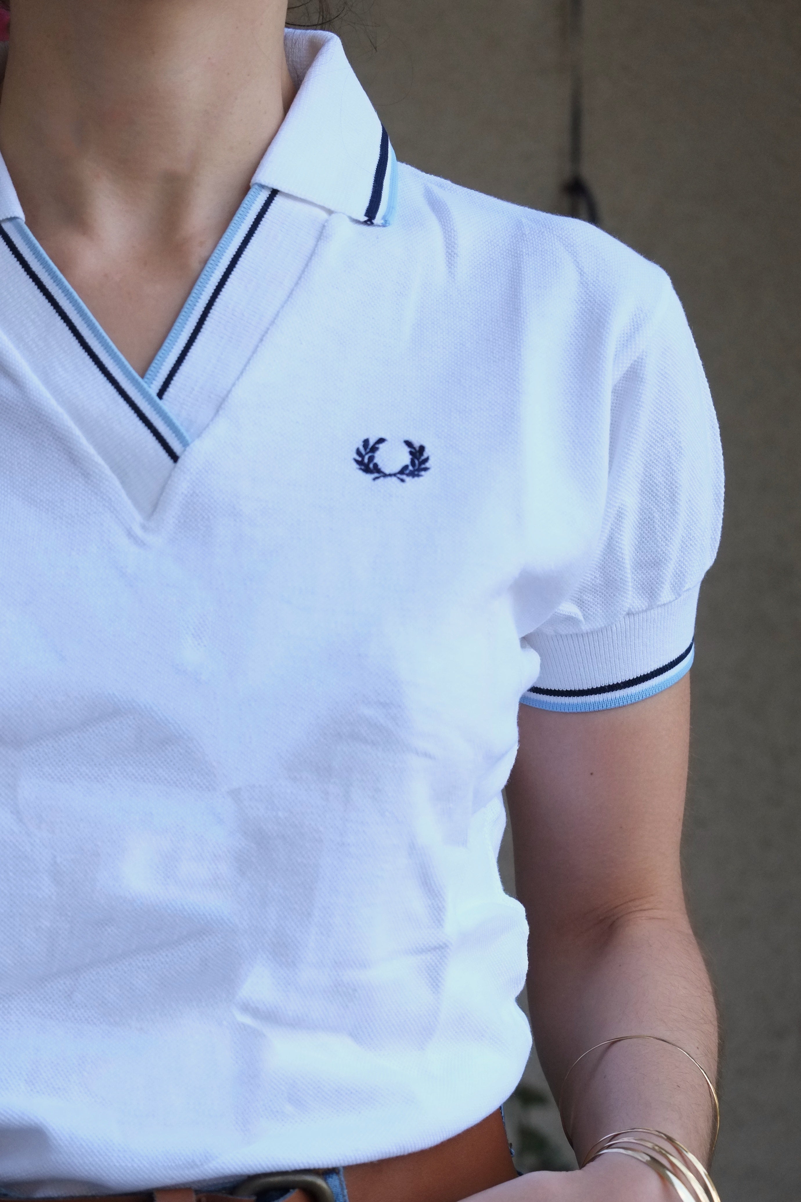 FRED PERRY 70's V-Neck Polo Shirt