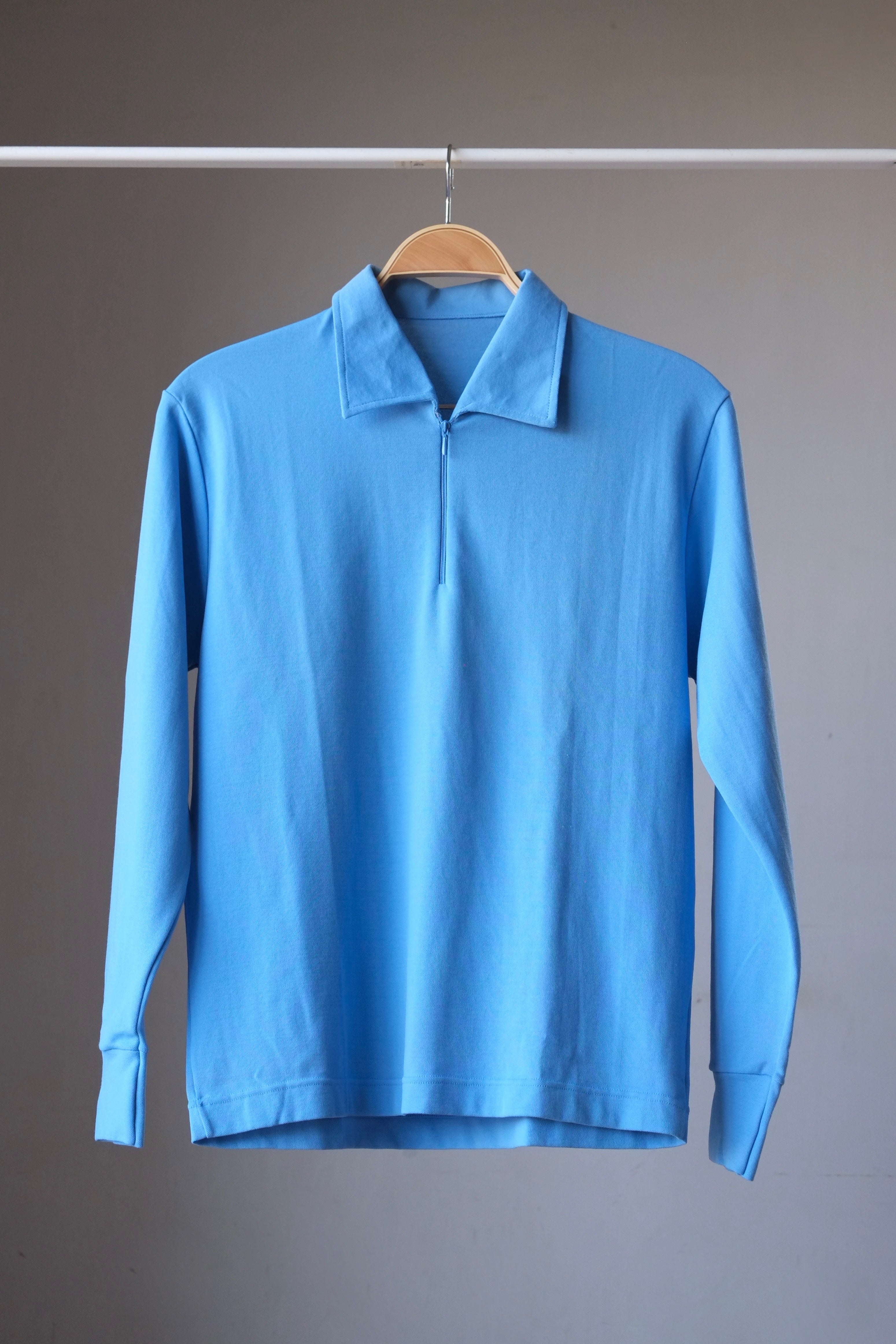ZOFINA Long Sleeves 70s Polo Shirt