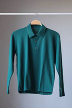 ZOFINA Long Sleeves 70s Polo Shirt