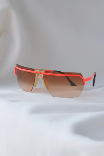 SOLAZUR 70's Wraparound Rectangular Sports Sunglasses