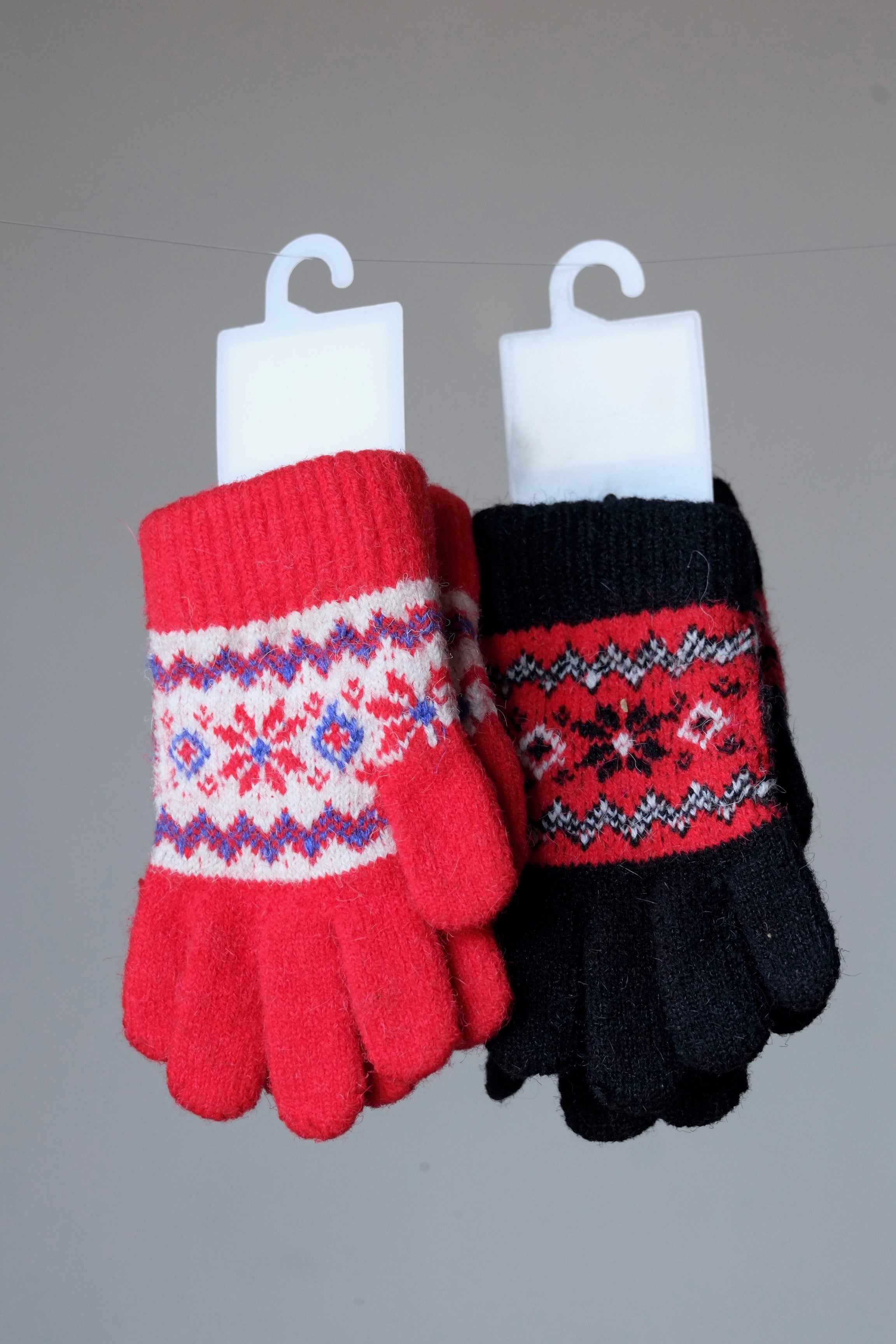 KIDS Extensible Woolen Jacquard Gloves