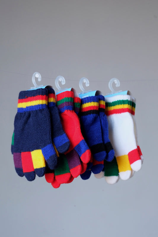 KIDS Extensible Woolen Colorful Gloves