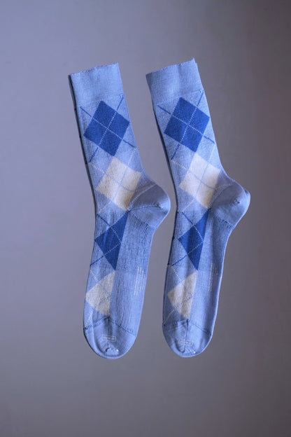 GERBE Argyle Pure Wool Socks