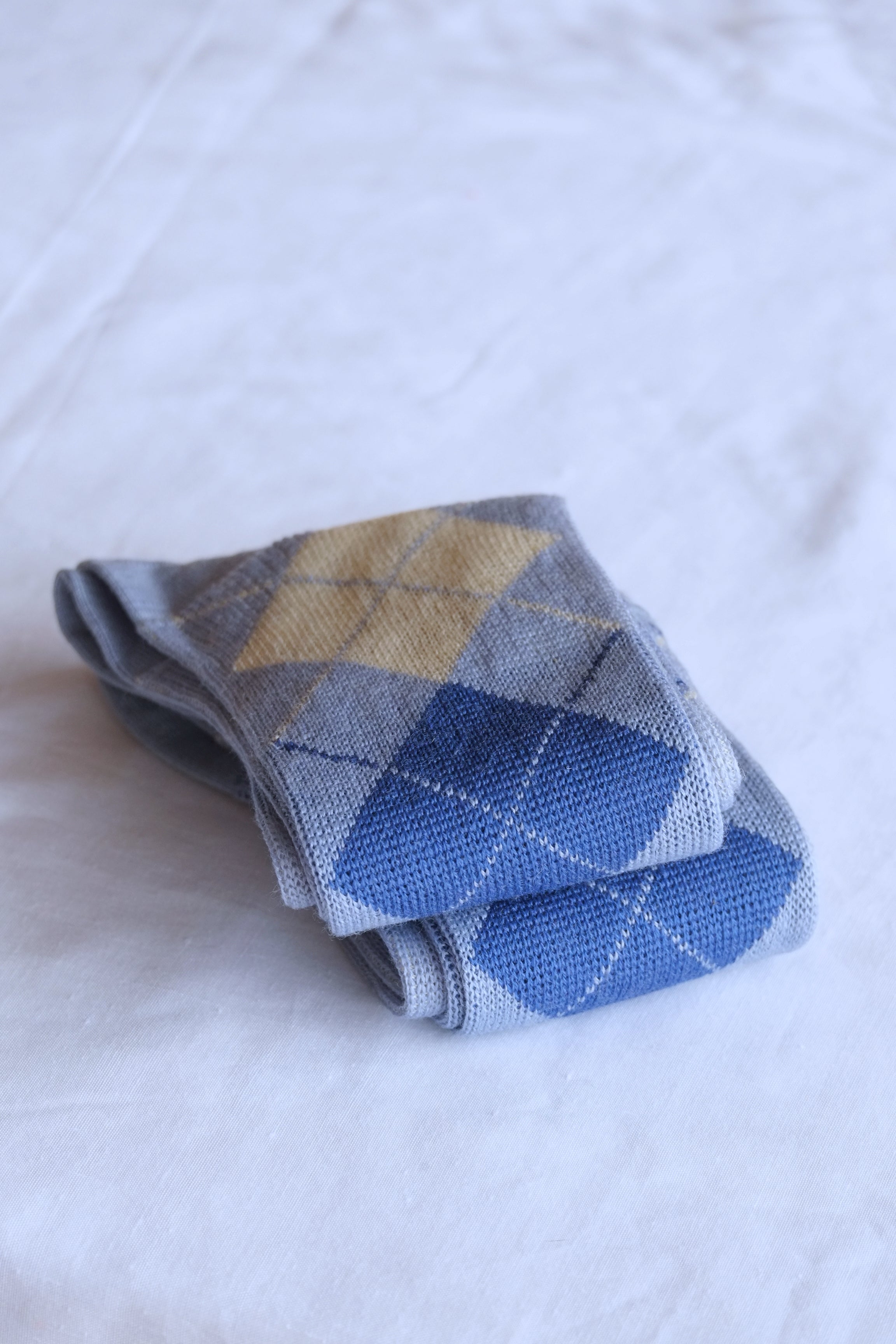 GERBE Argyle Pure Wool Socks
