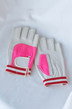HALF FINGERS Leather Tennis Gloves