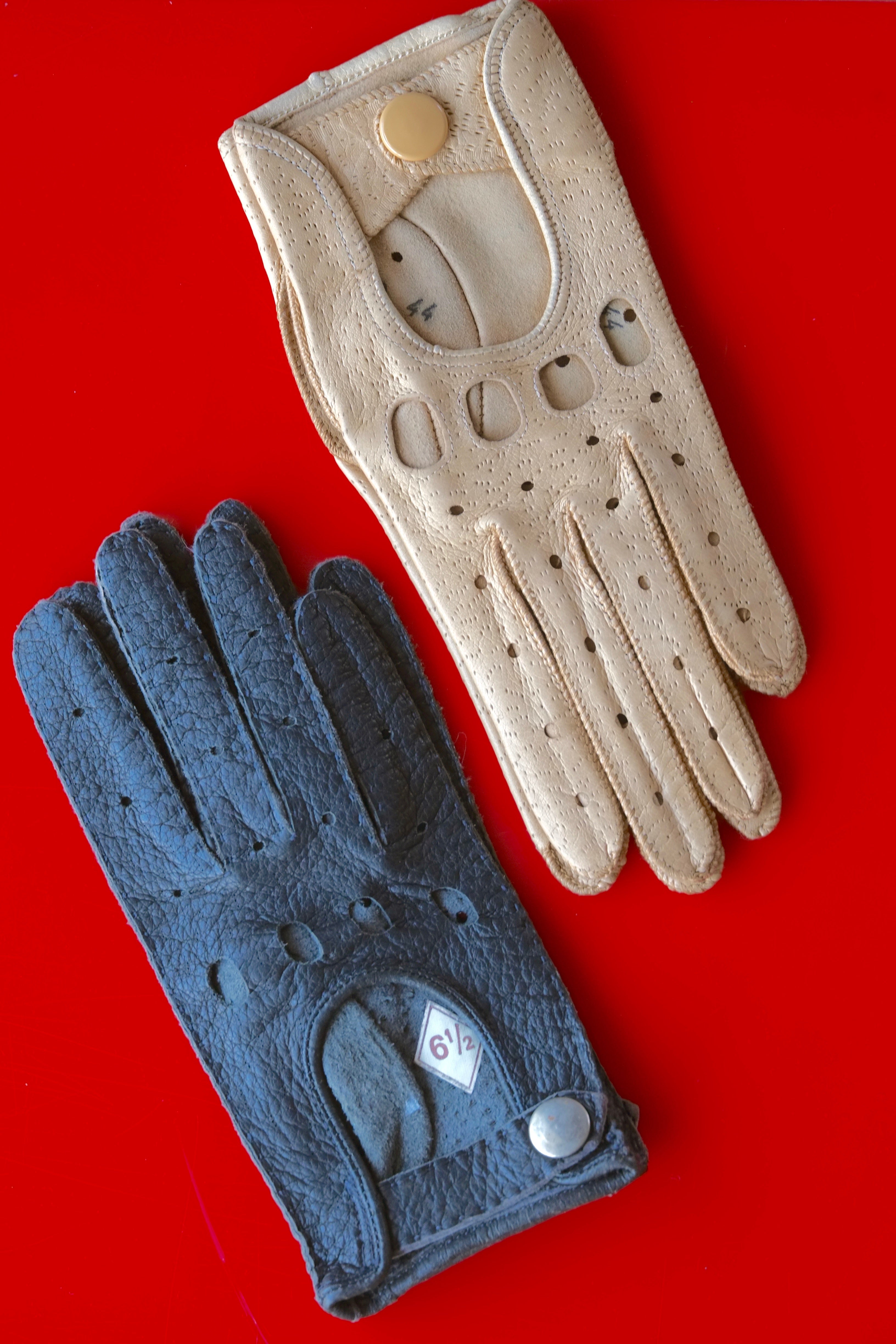 VINTAGE Leather Driving Gloves