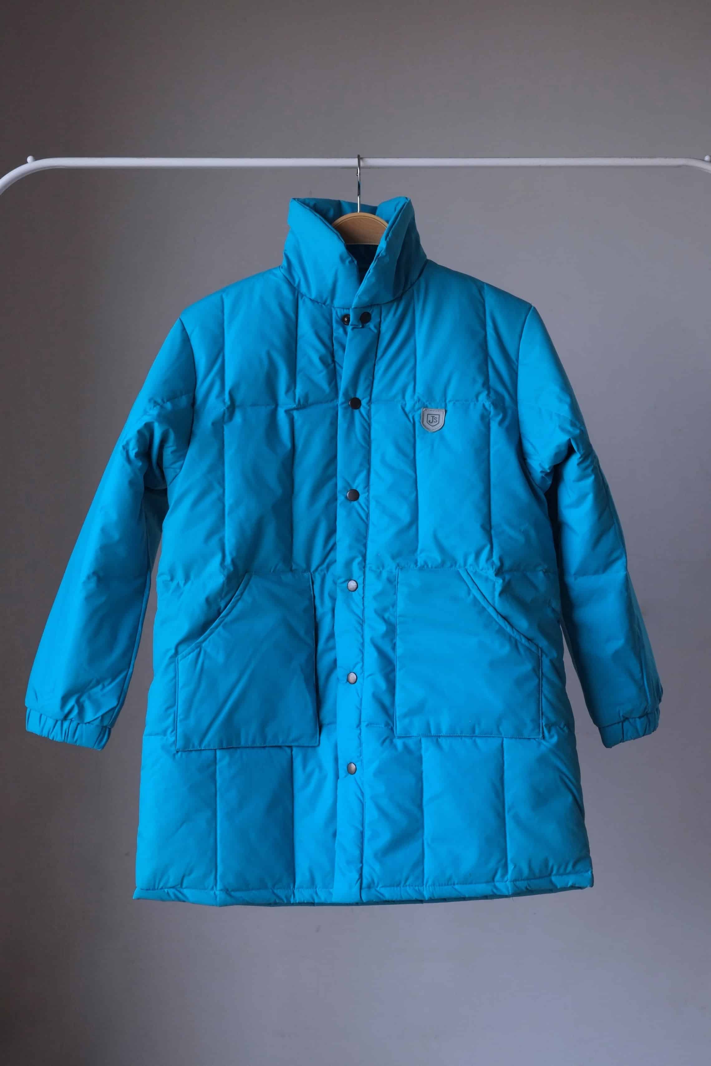 Vintage 80's Puffer Coat turquoise