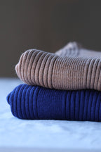 KRAWINKLE Rib Turtleneck 70's Sweater