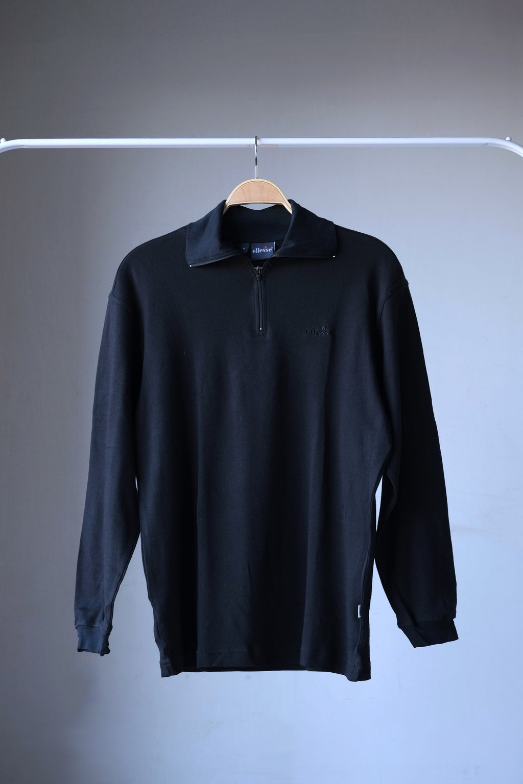ELLESSE Cotton Zip-Neck Top