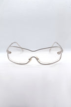 Y2K Shield Clear Sunglasses