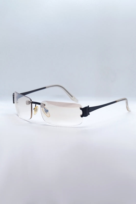 Y2K Rectangle Clear Lens Sunglasses