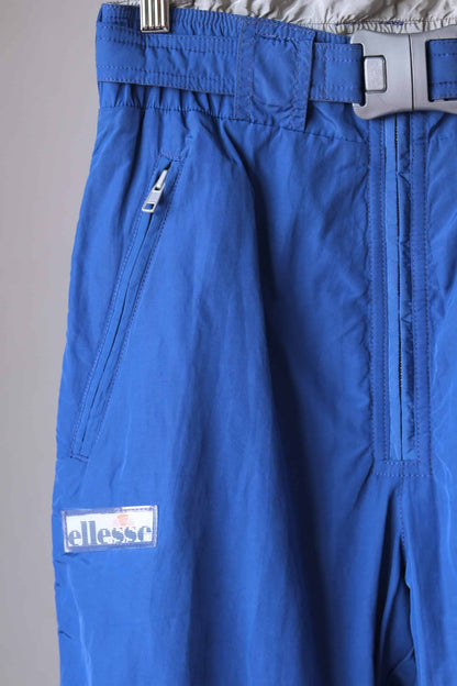 ellesse 90s ski pants blue detail