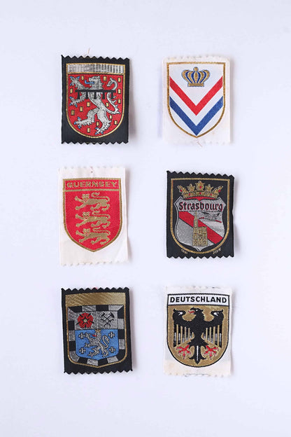 Vintage England & European Coat of Arms Embroidered Patches
