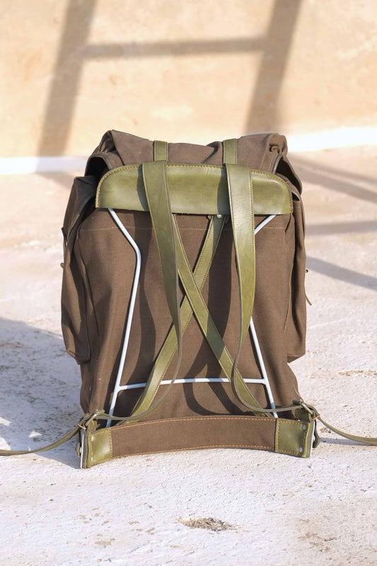 GALA CZECHOSLOVAKIA 70's Canvas Rucksack w/ Frame