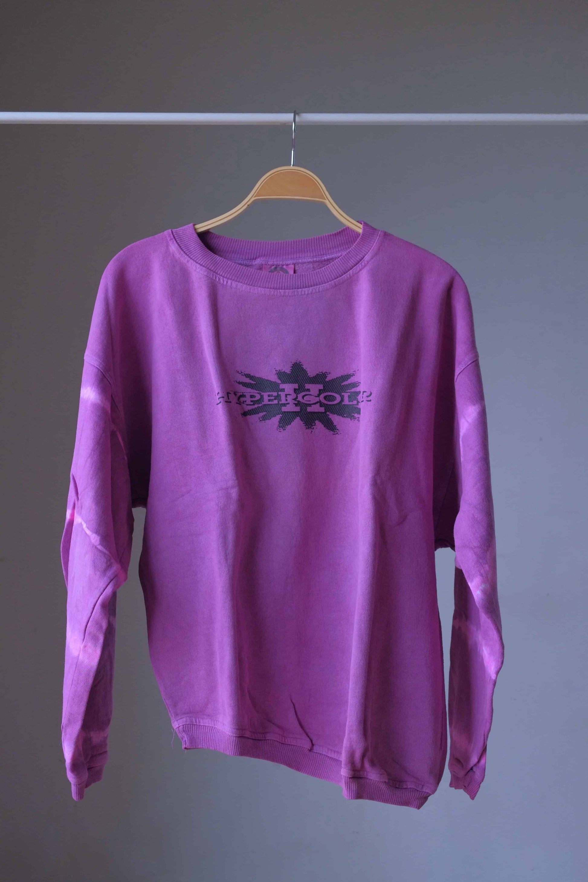 90's Hypercolor Color Changing Sweatshirt purple color