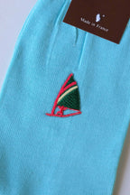GERBE Embroidered Cotton Socks