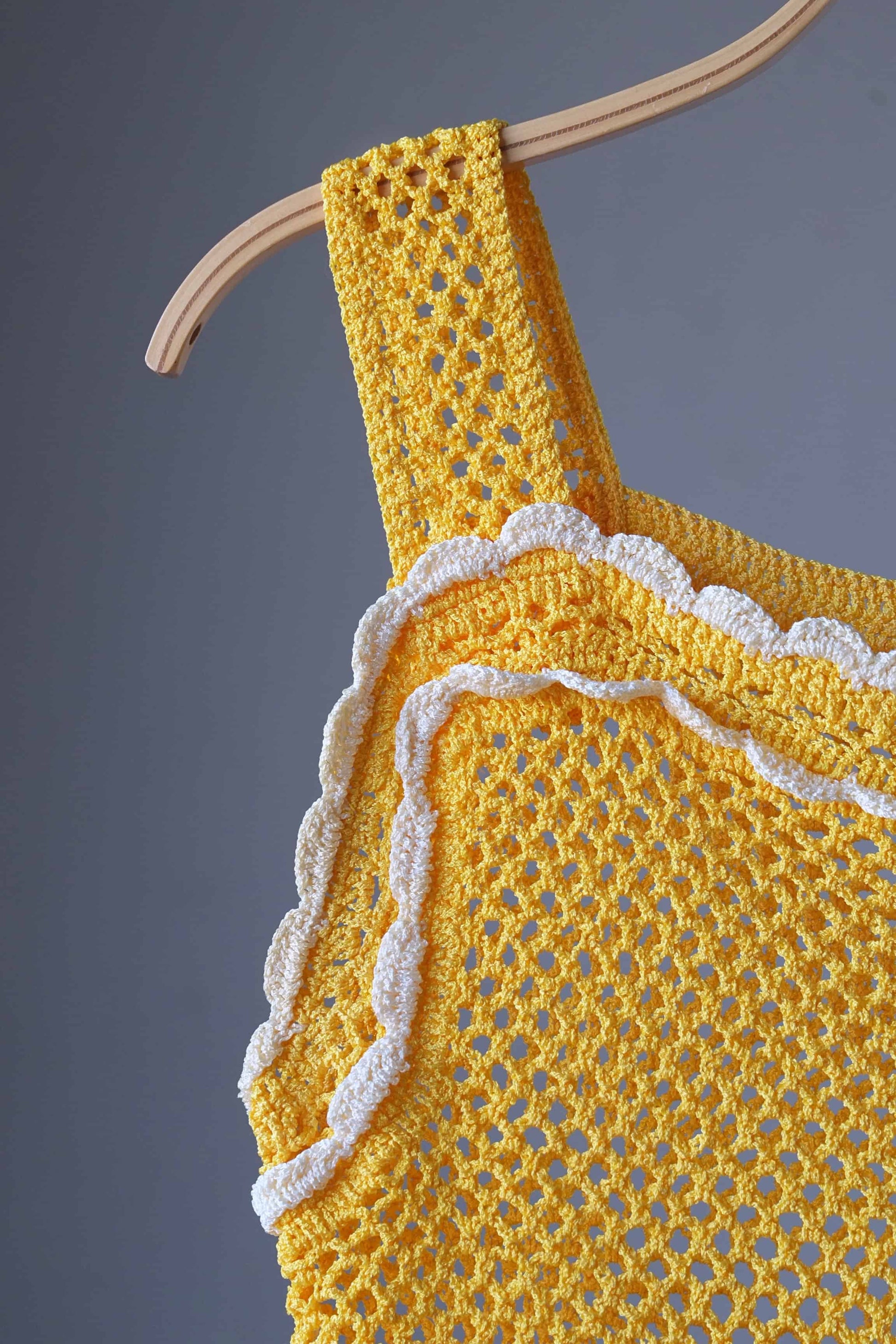 Hand Crocheted 70's Tank Top details