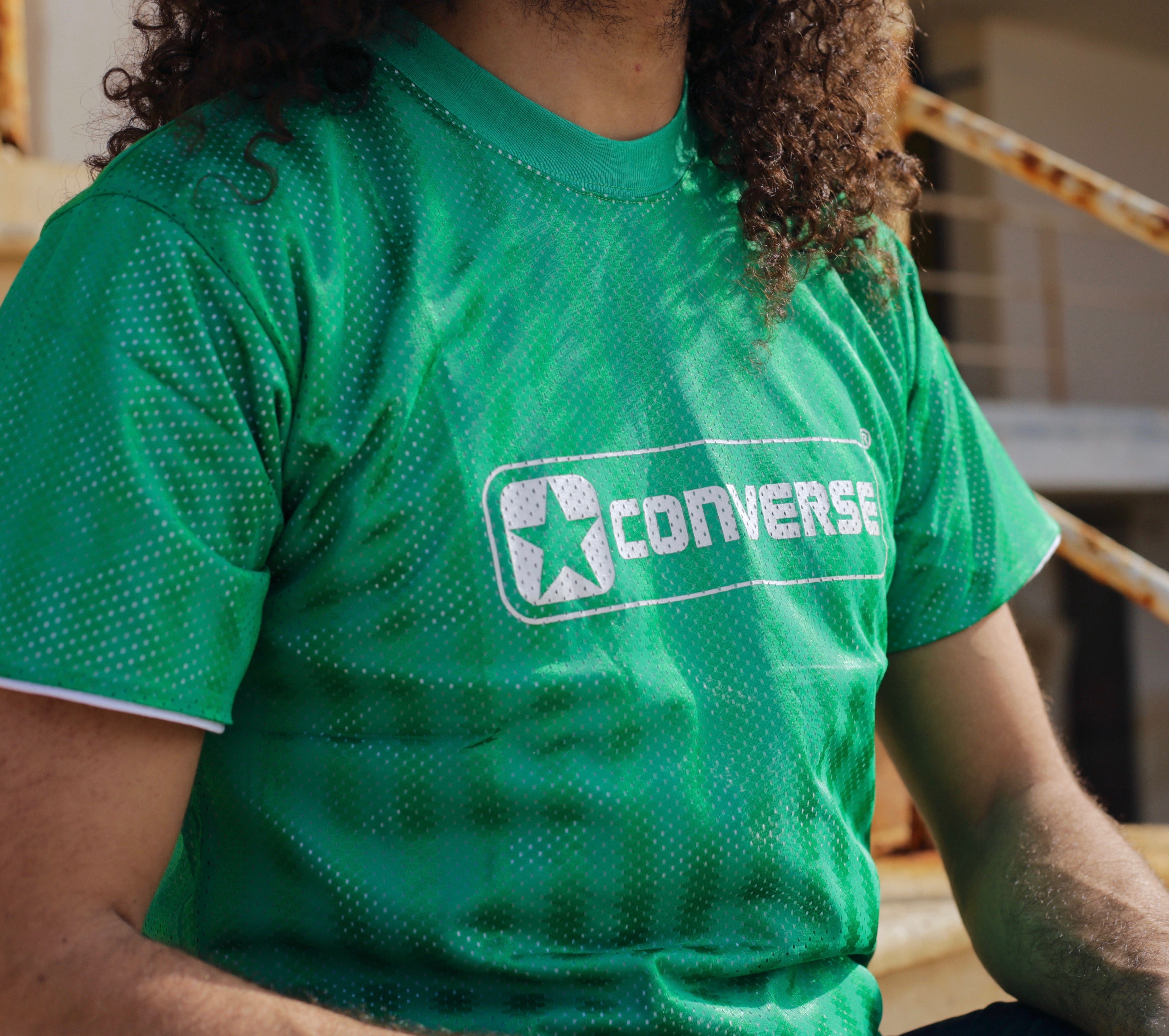 Converse t shirt store green