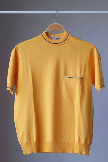 70's Crew Neck Knit Top yellow