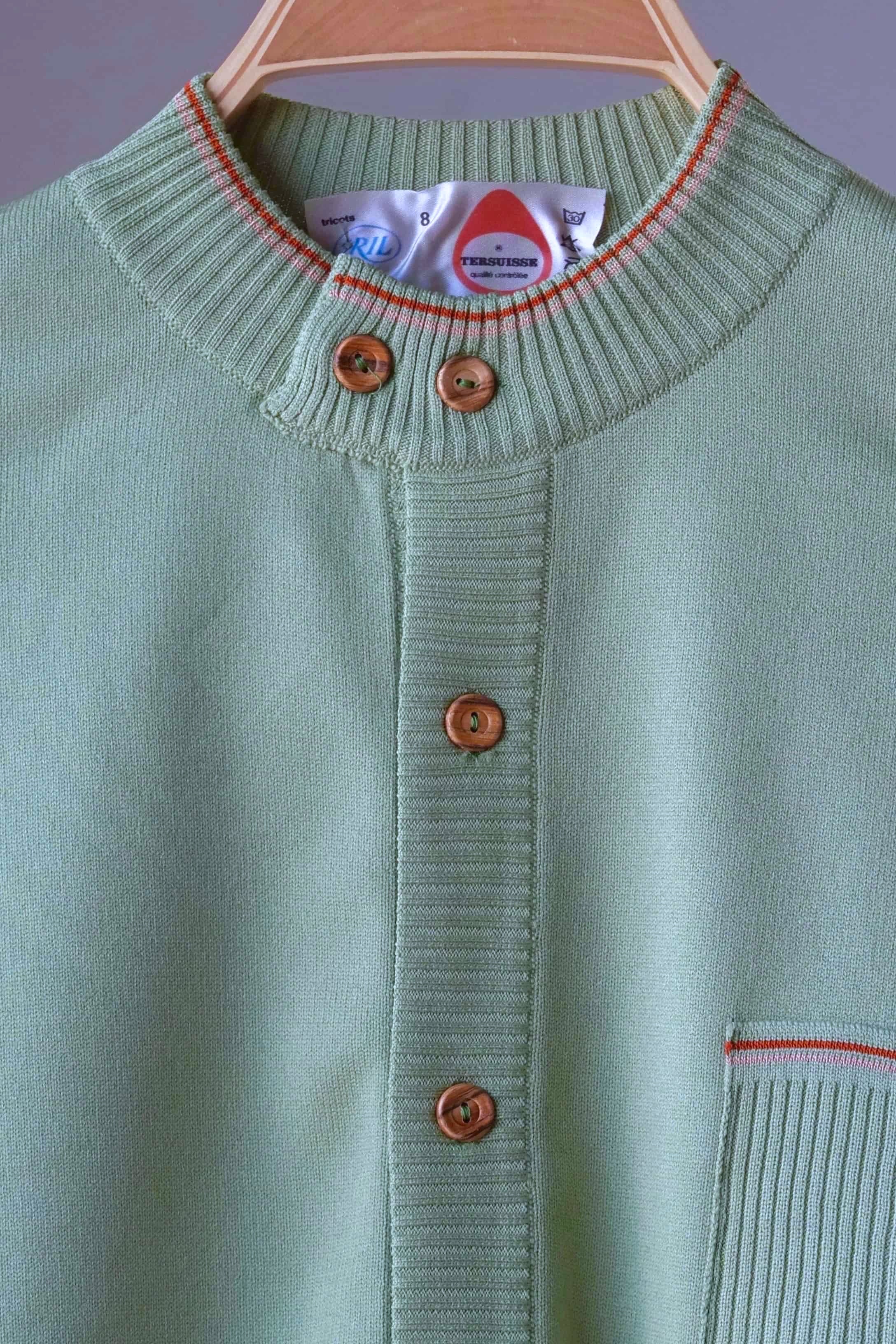 IRIL 70s Round Neck Buttoned Shirt