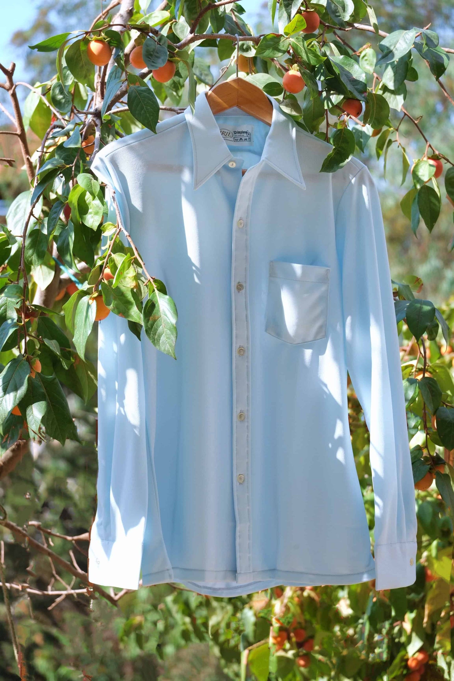 VINTAGE 70S SHIRT LIGHT BLUE