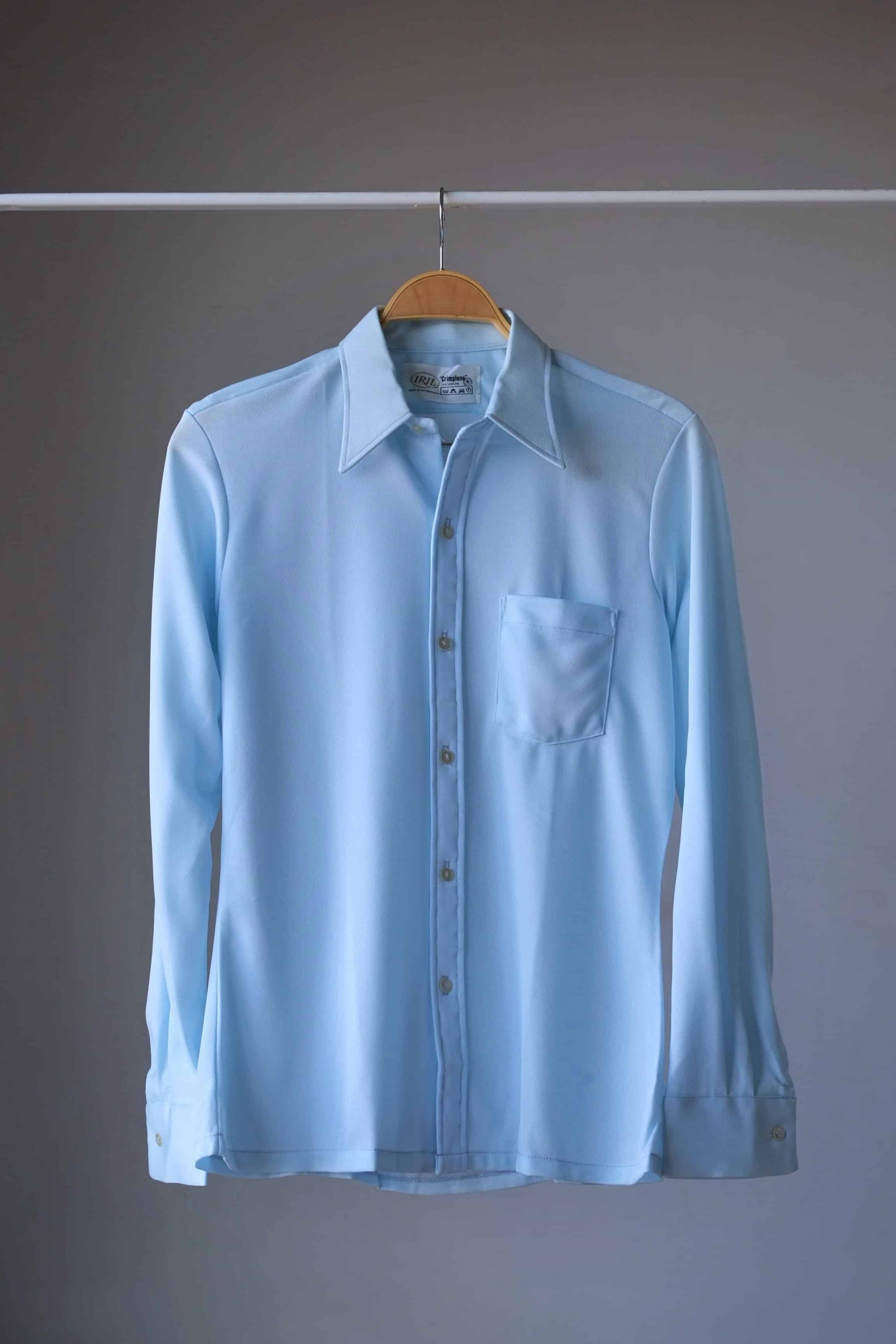 VINTAGE 70S SHIRT LIGHT BLUE