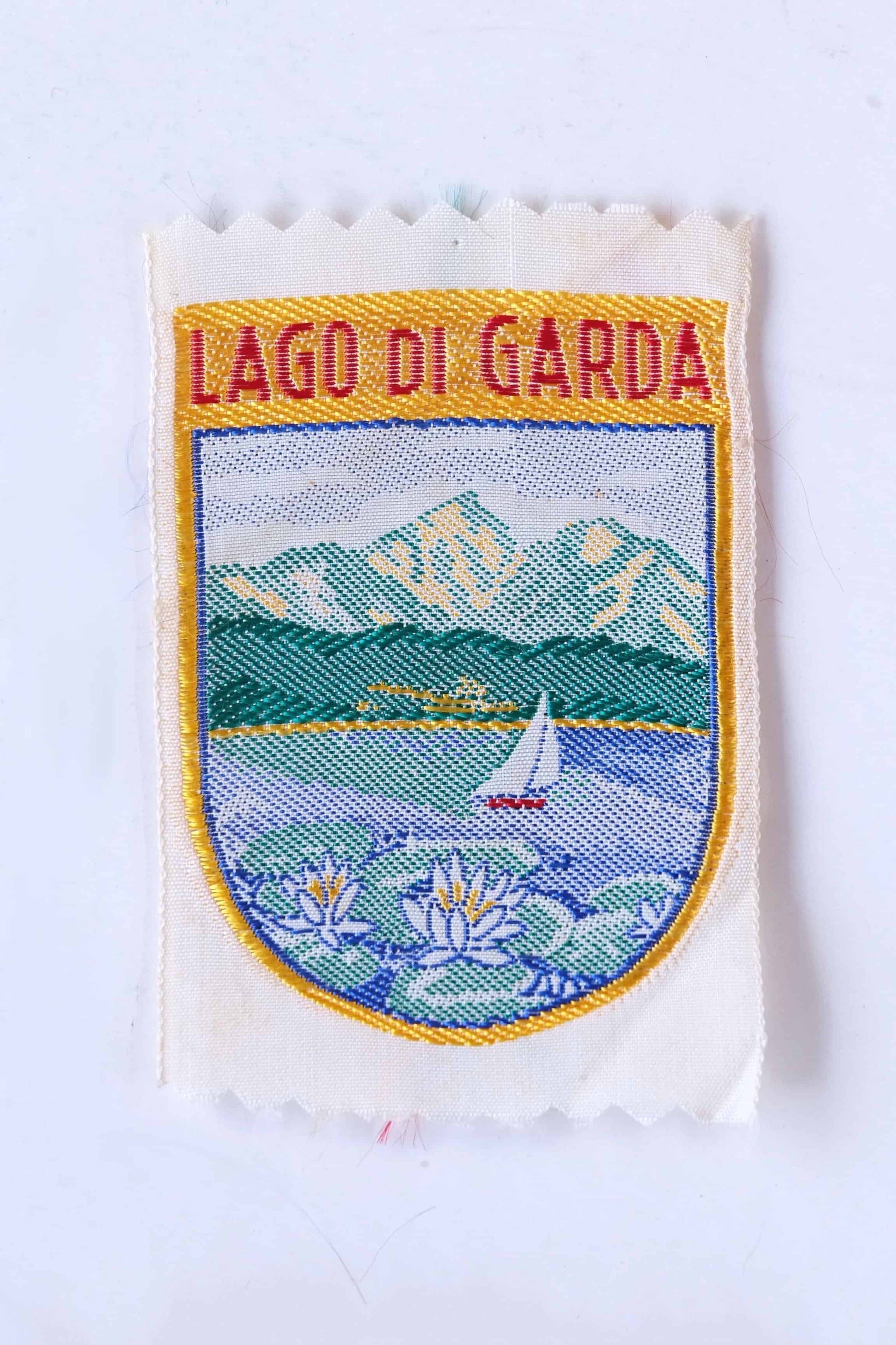 Vintage Lago di Garda Embroidered Patches