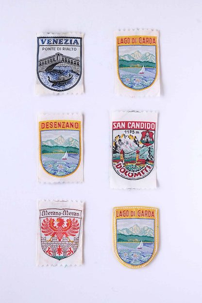 Vintage Italian Towns & Cities Embroidered Patches