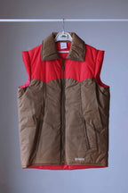 Vintage 80's Sleeveless Vest olive brick