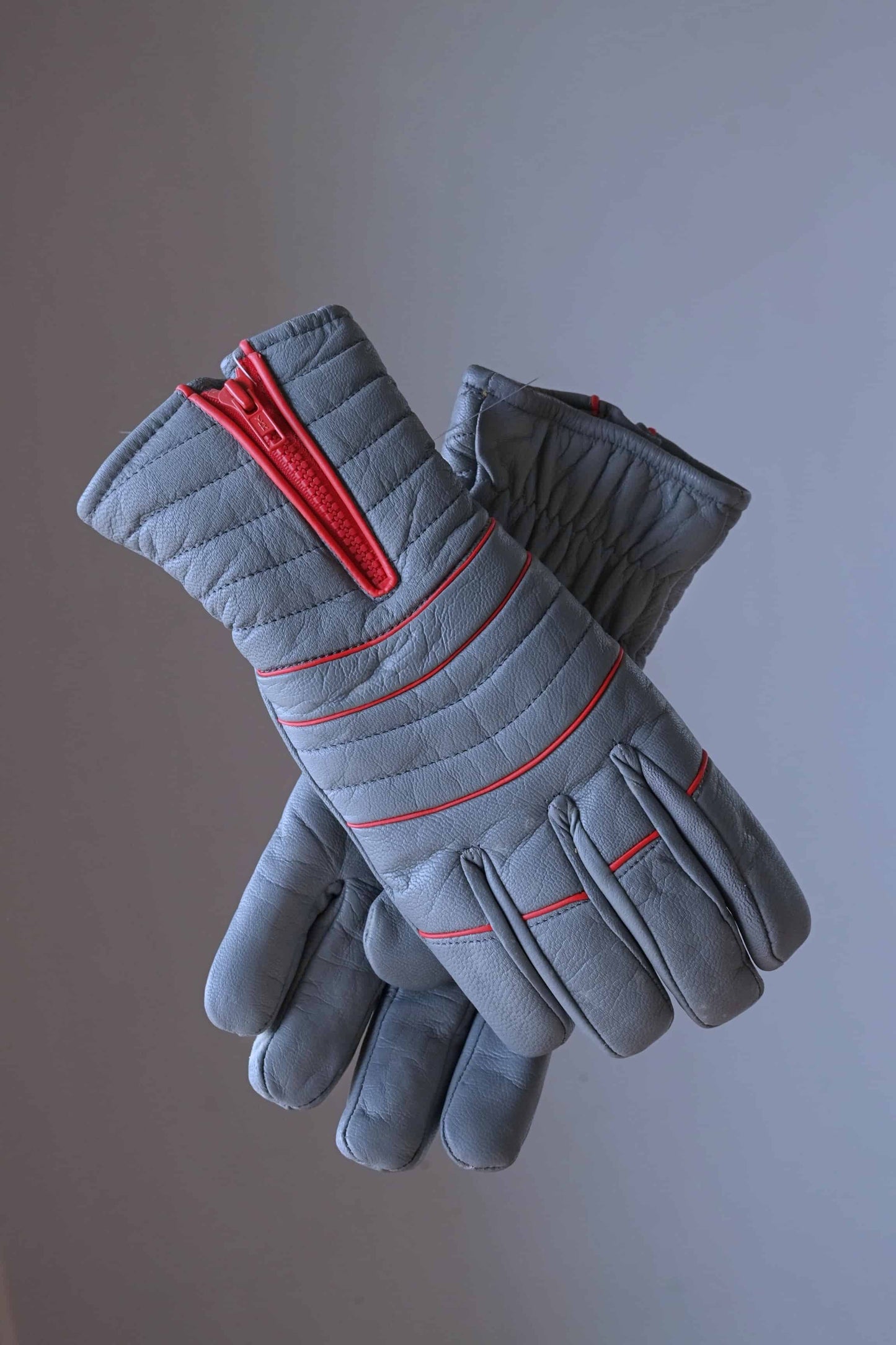 Vintage 80's LEATHER Basic Ski Gloves